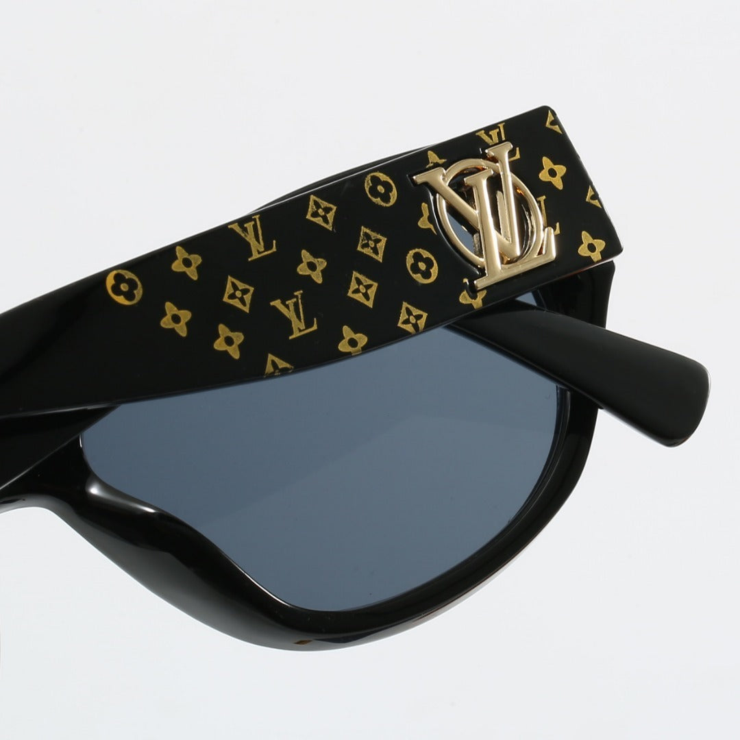 Temple Printed Cat-Eye Sunglasses