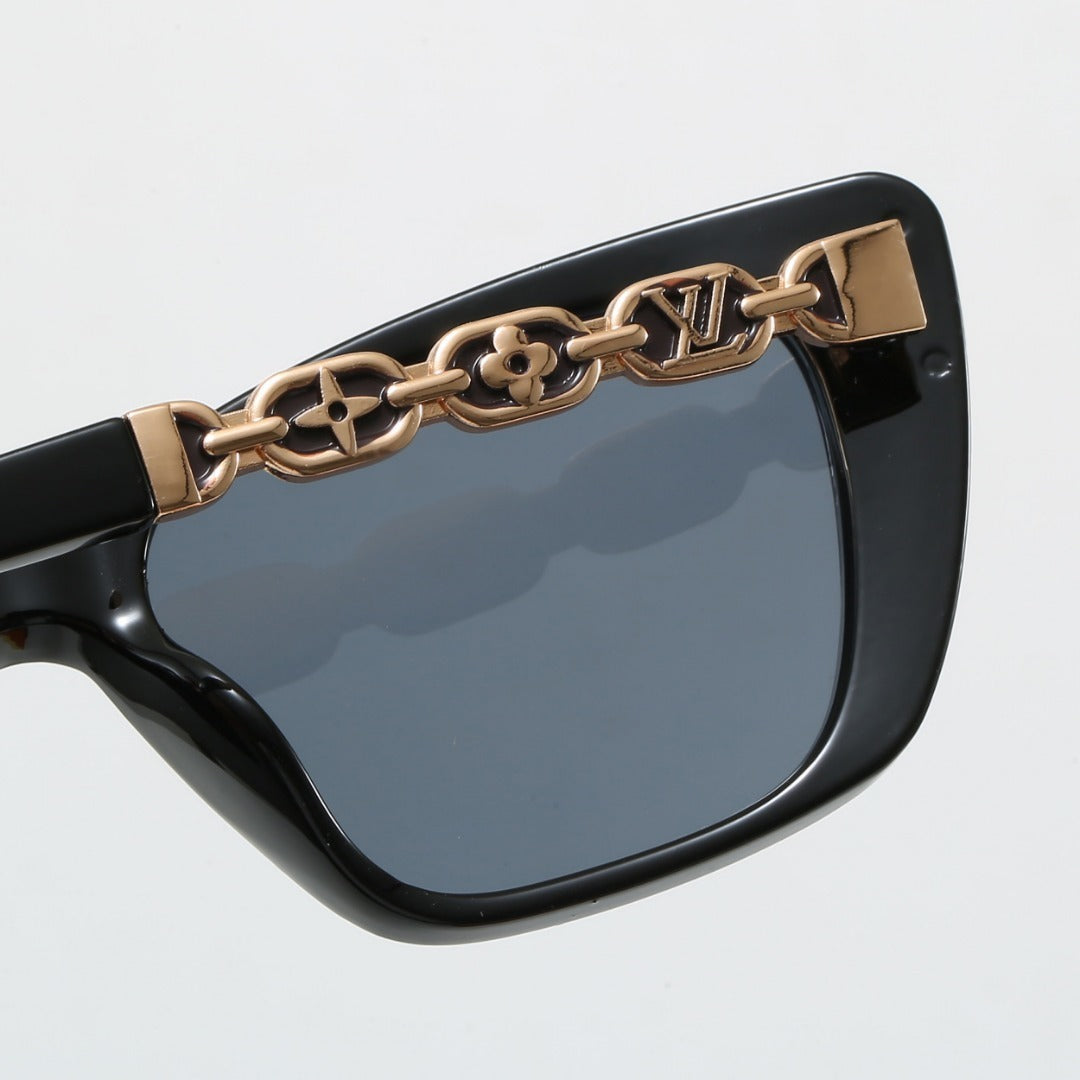 Cat Eye Sunglasses with Metal Chain Detail (Model 69124)