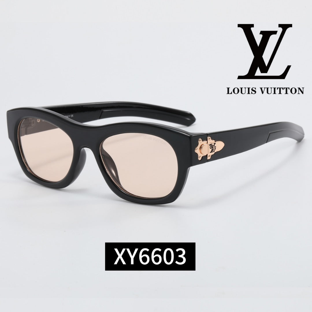 Thick Frame Cat-Eye Sunglasses with Metal Decoration XY6603
