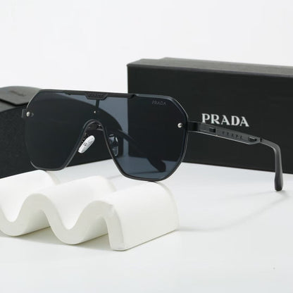 Metal Oversized Pilot Polarized Sunglasses