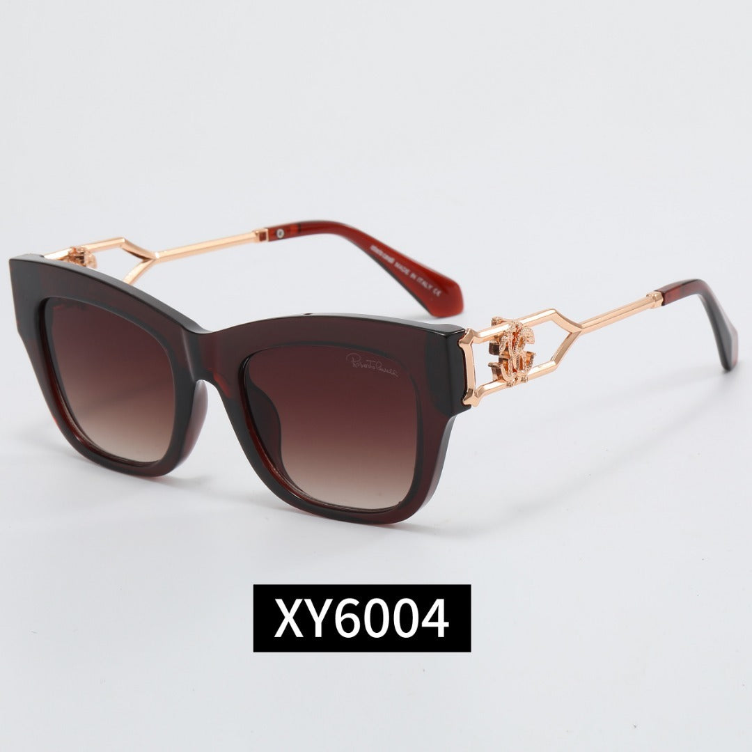 Cat-Eye Sunglasses with Metal Decorated Temples  XY6004