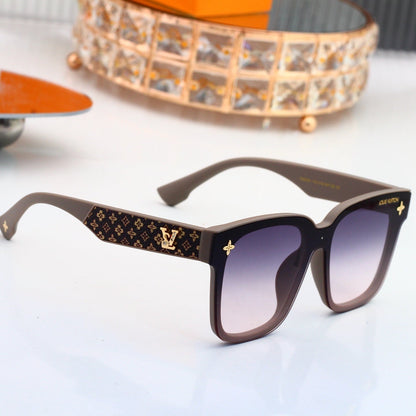 Oversized Sunglasses with Monogram Temples 4037