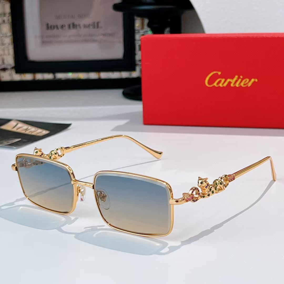 7 Color  Diamond Cheetah Sunglasses