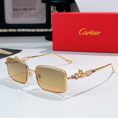 7 Color  Diamond Cheetah Sunglasses