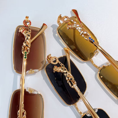 7 Color  Diamond Cheetah Sunglasses