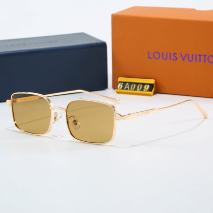Metal Narrow Square Sunglasses  6A009