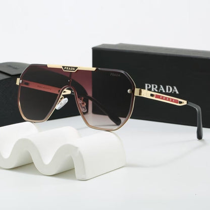 Metal Oversized Pilot Polarized Sunglasses