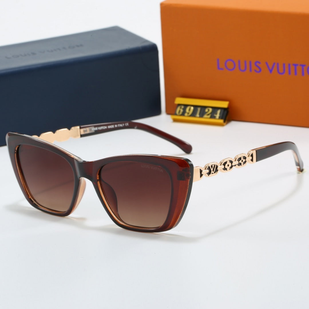 Cat Eye Sunglasses with Metal Chain Detail (Model 69124)