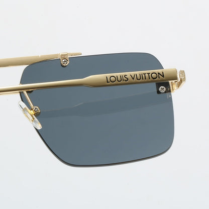 Double Bridge Rimless Metal Sunglasses 68091