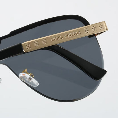 Winged Boundary Rimless Sunglasses with Metal Detail