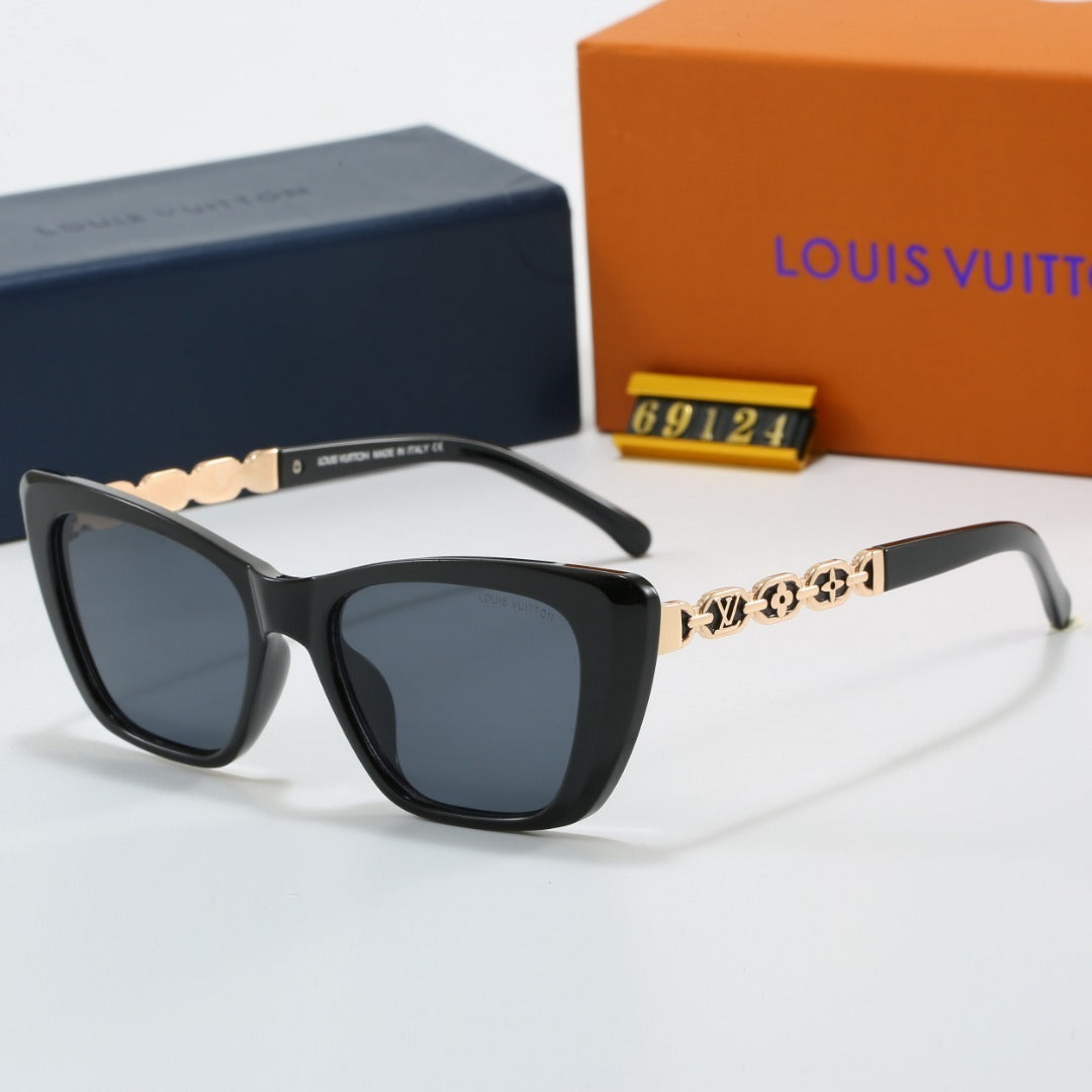Cat Eye Sunglasses with Metal Chain Detail (Model 69124)