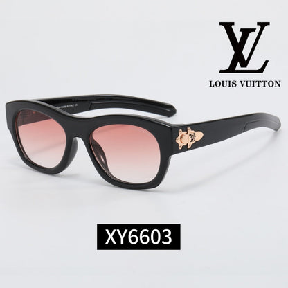 Thick Frame Cat-Eye Sunglasses with Metal Decoration XY6603