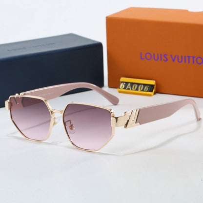 V-Logo Metal Square Sunglasses (Model 6A006)