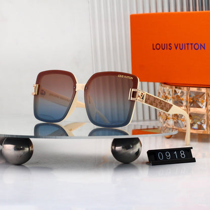 Oversized Sunglasses with Monogram Side Detail  0918