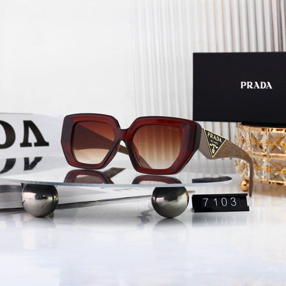 Polarized Sunglasses Personality Irregular Square Frame Sunglasses  7103