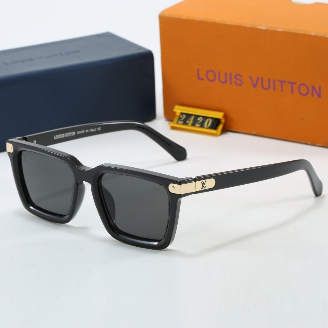 Urban Box Oversized Sunglasses with Metal Detail (Model 2420)