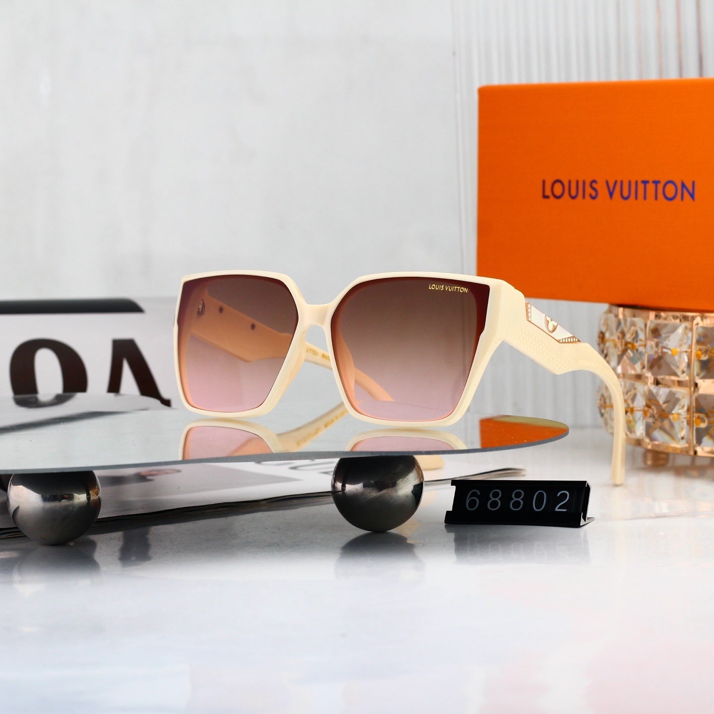 Oversized Polygonal Fashion Sunglasses 68802