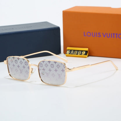 Metal Narrow Square Sunglasses  6A009