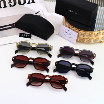 Polarized Sunglasses Personality Rivet Small Round Frame Sunglasses  3337