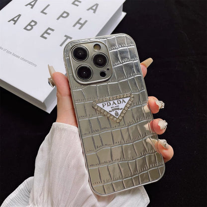 Luxurious crocodile leather case