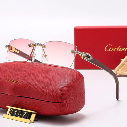 6 Colors Diamond Frameless Sunglasses 2107