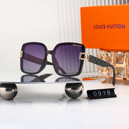 Oversized Sunglasses with Monogram Side Detail  0918
