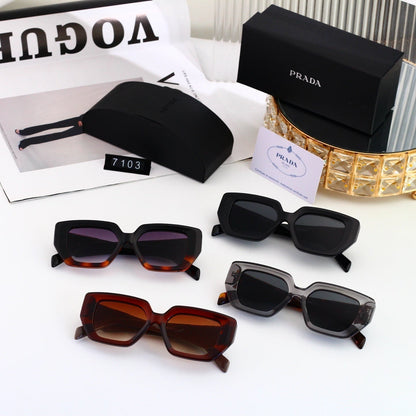 Polarized Sunglasses Personality Irregular Square Frame Sunglasses  7103
