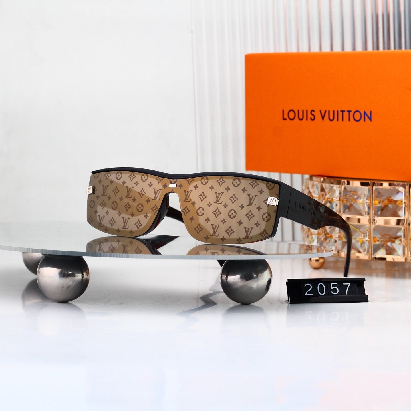 Shield Sunglasses with Monogram Details  2057