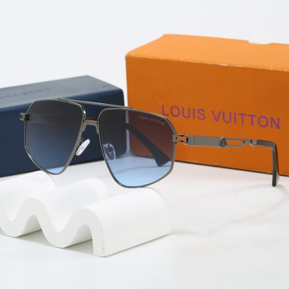 Metal Vanguard Double Bridge Aviator Sunglasses