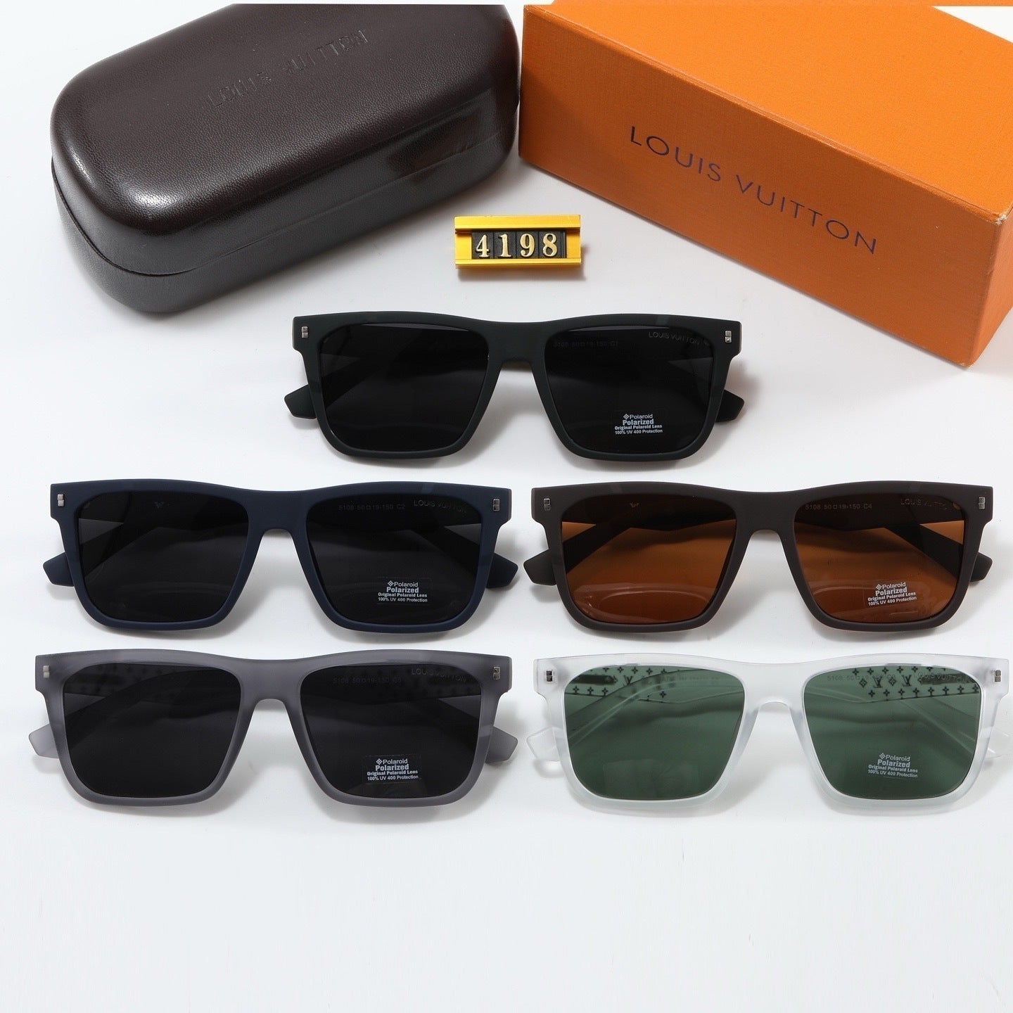 Temple Printed Square Sunglasses