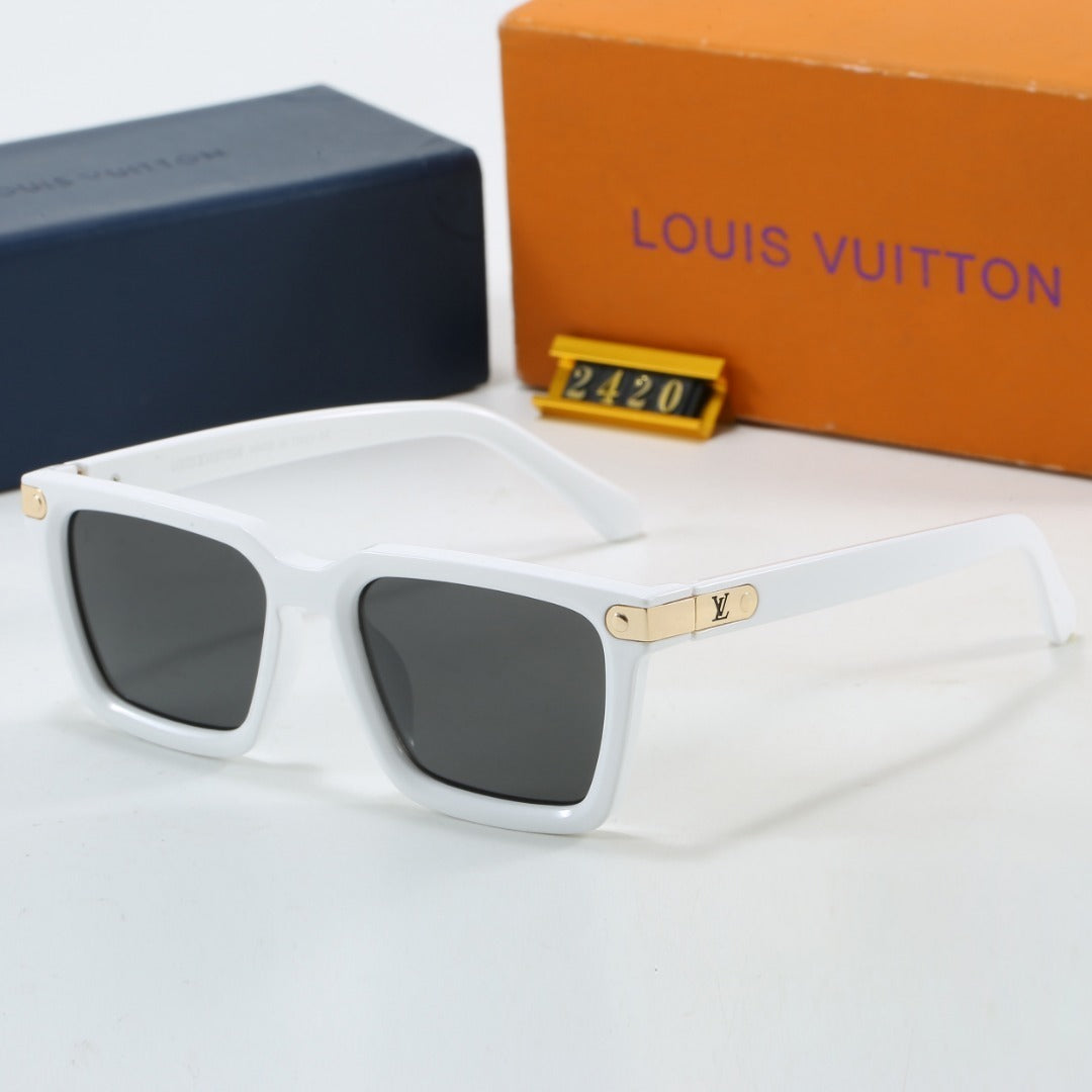 Urban Box Oversized Sunglasses with Metal Detail (Model 2420)