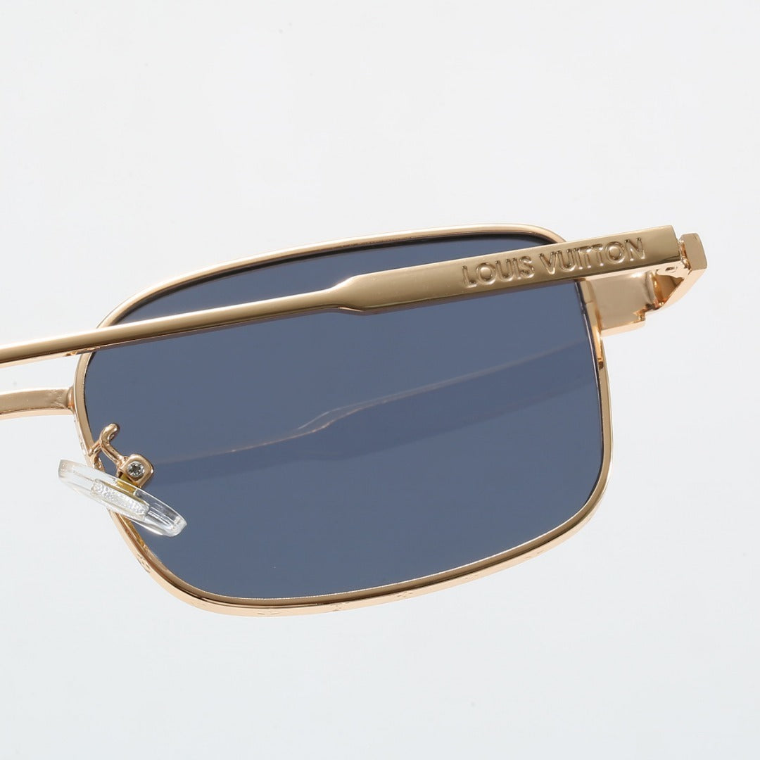 Metal Narrow Square Sunglasses  6A009