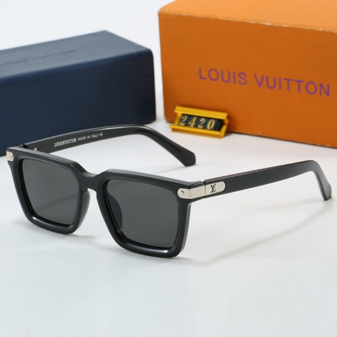 Urban Box Oversized Sunglasses with Metal Detail (Model 2420)