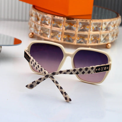 Monogram Temples Oversized Sunglasses 4054