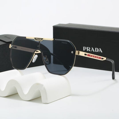 Metal Oversized Pilot Polarized Sunglasses