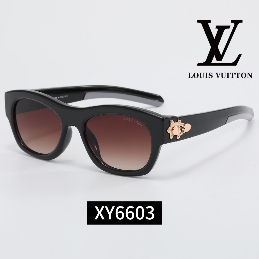 Thick Frame Cat-Eye Sunglasses with Metal Decoration XY6603