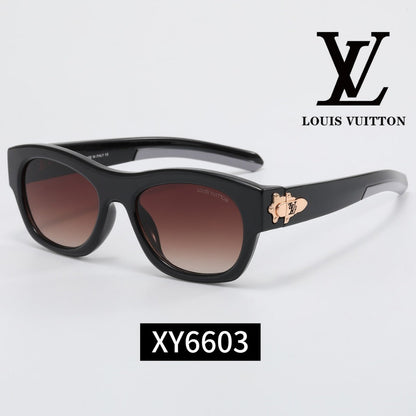 Thick Frame Cat-Eye Sunglasses with Metal Decoration XY6603