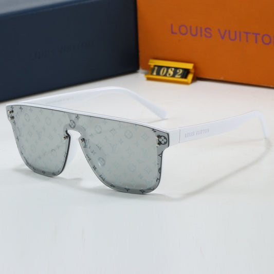 Riveted Printed Oversized Sunglasses