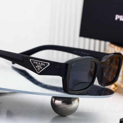 Trendy Metal Frame Polygon Logo Sunglasses 3336