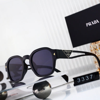 Polarized Sunglasses Personality Rivet Small Round Frame Sunglasses  3337