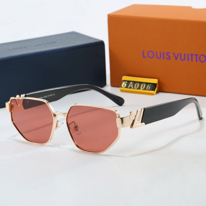 V-Logo Metal Square Sunglasses (Model 6A006)