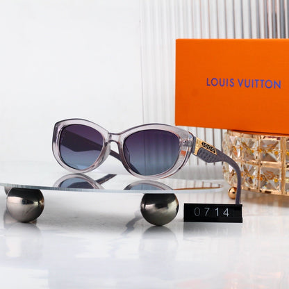 Cat-Eye Sunglasses with Side Metal Pattern 0714
