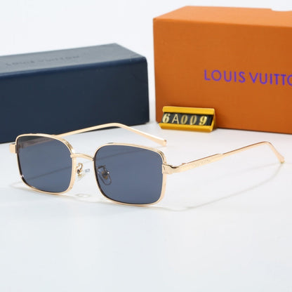 Metal Narrow Square Sunglasses  6A009