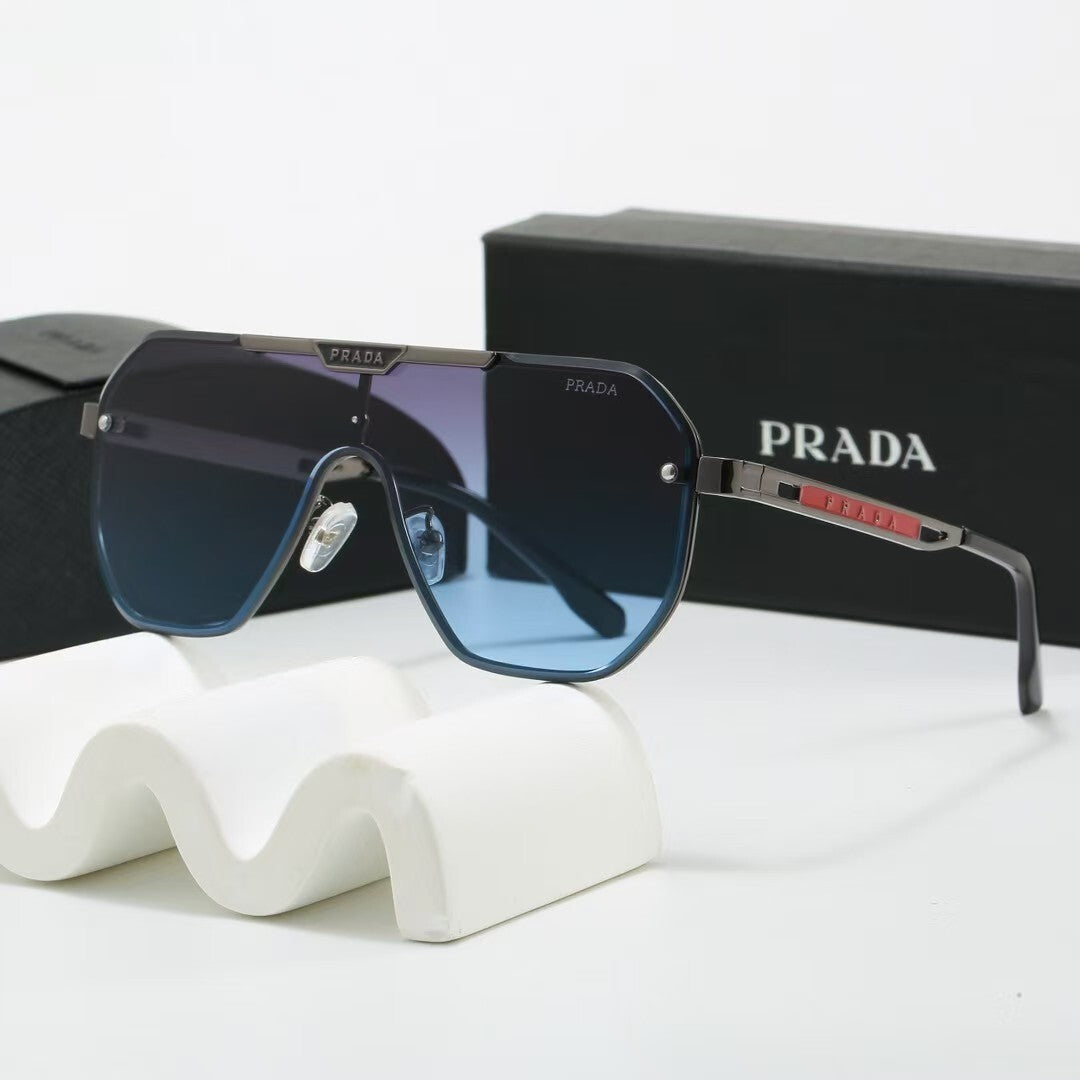 Metal Oversized Pilot Polarized Sunglasses