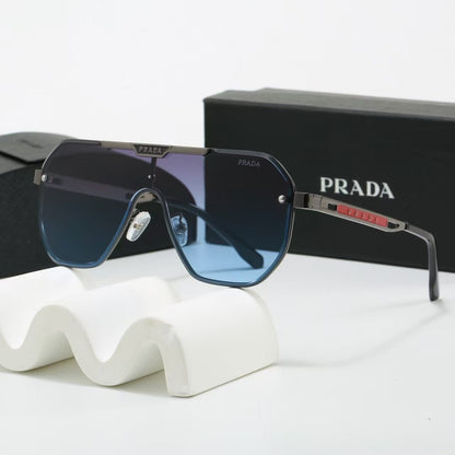 Metal Oversized Pilot Polarized Sunglasses