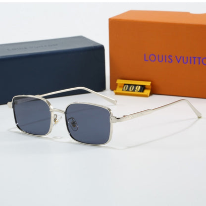 Metal Narrow Square Sunglasses  6A009