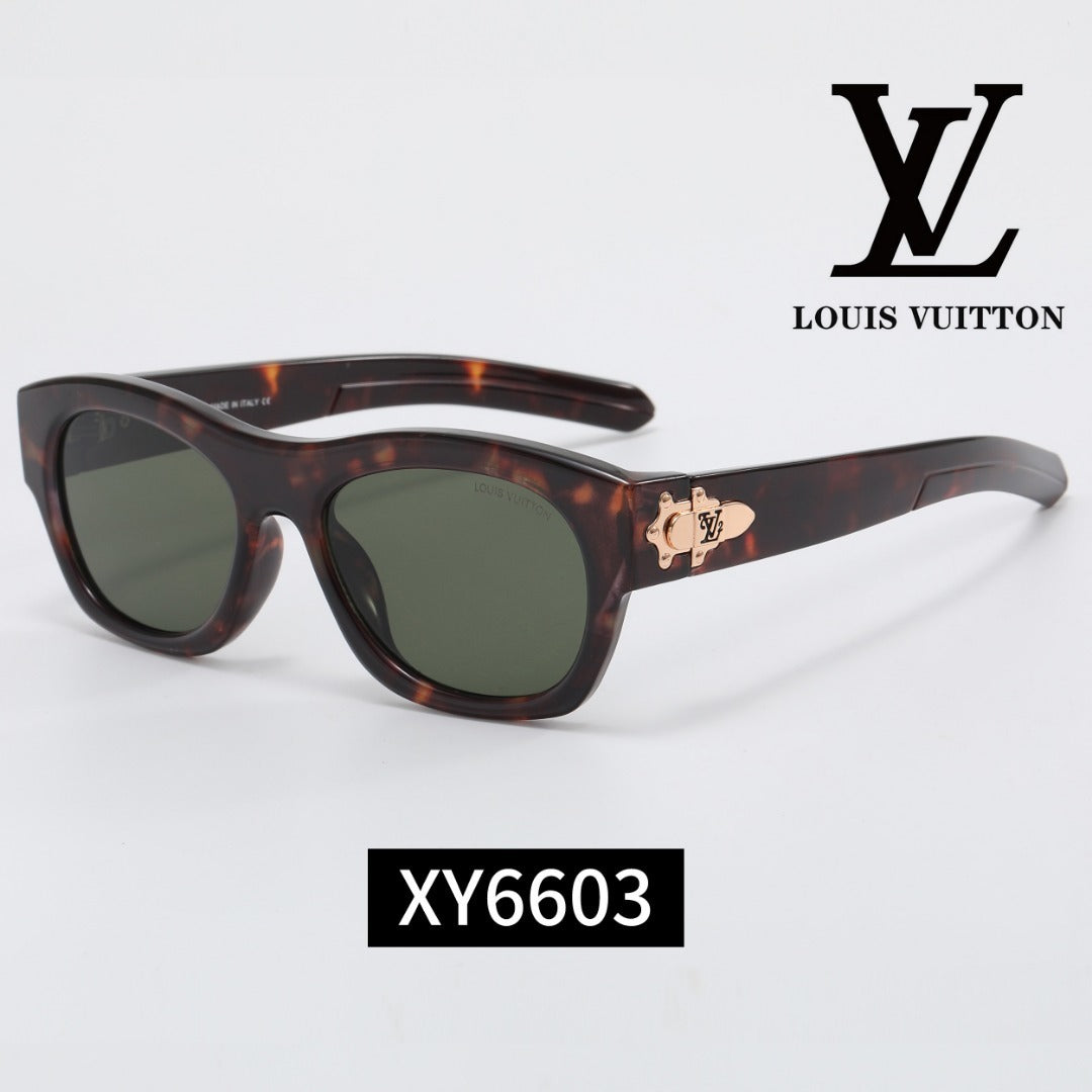 Thick Frame Cat-Eye Sunglasses with Metal Decoration XY6603