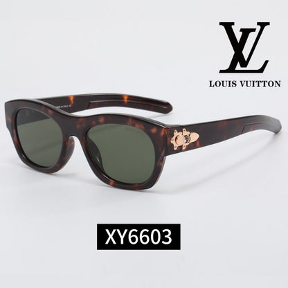 Thick Frame Cat-Eye Sunglasses with Metal Decoration XY6603