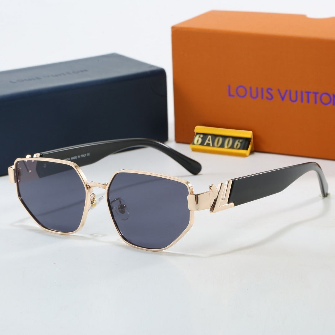 V-Logo Metal Square Sunglasses (Model 6A006)