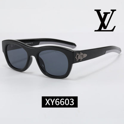 Thick Frame Cat-Eye Sunglasses with Metal Decoration XY6603